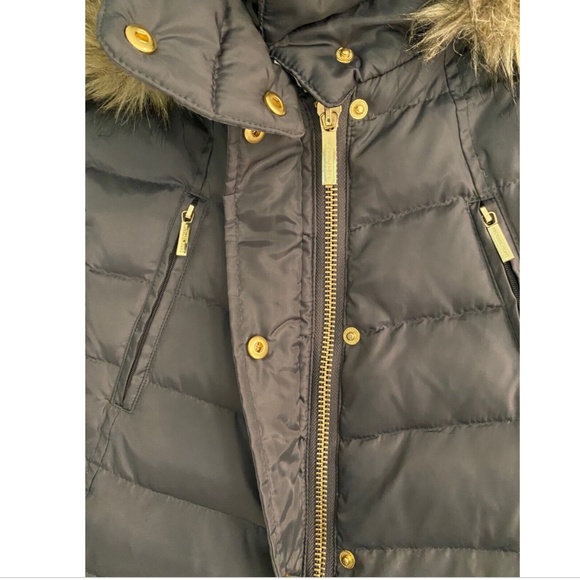 🔥HOST PIC🔥 LN MICHAEL KORS Women's Long Down Jacket Coat Dark Gray Gorgeous! - Picture 6 of 10